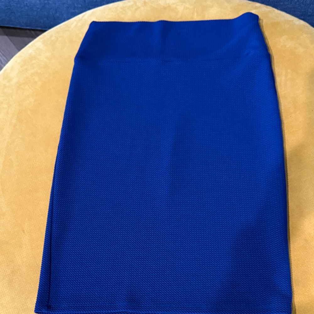 LuLaRoe Vibrant Blue Pencil Skirt